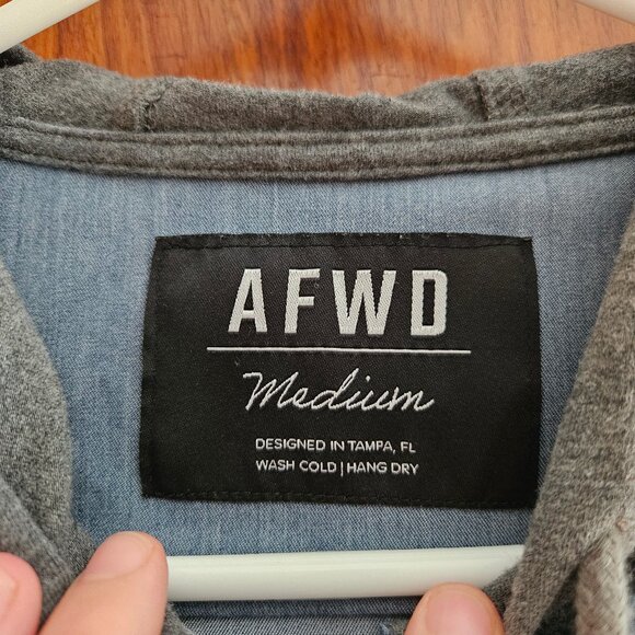 AFWD Chambray Shacket (like a shirt/jacket!) Size Medium - Picture 3 of 4